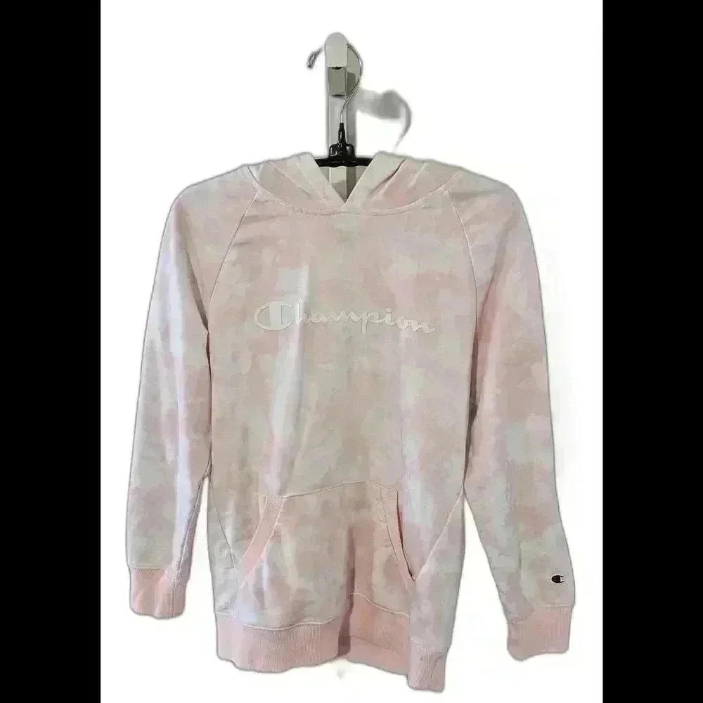 Champion Women's Tie-Dye Hoodie - Soft Pink
